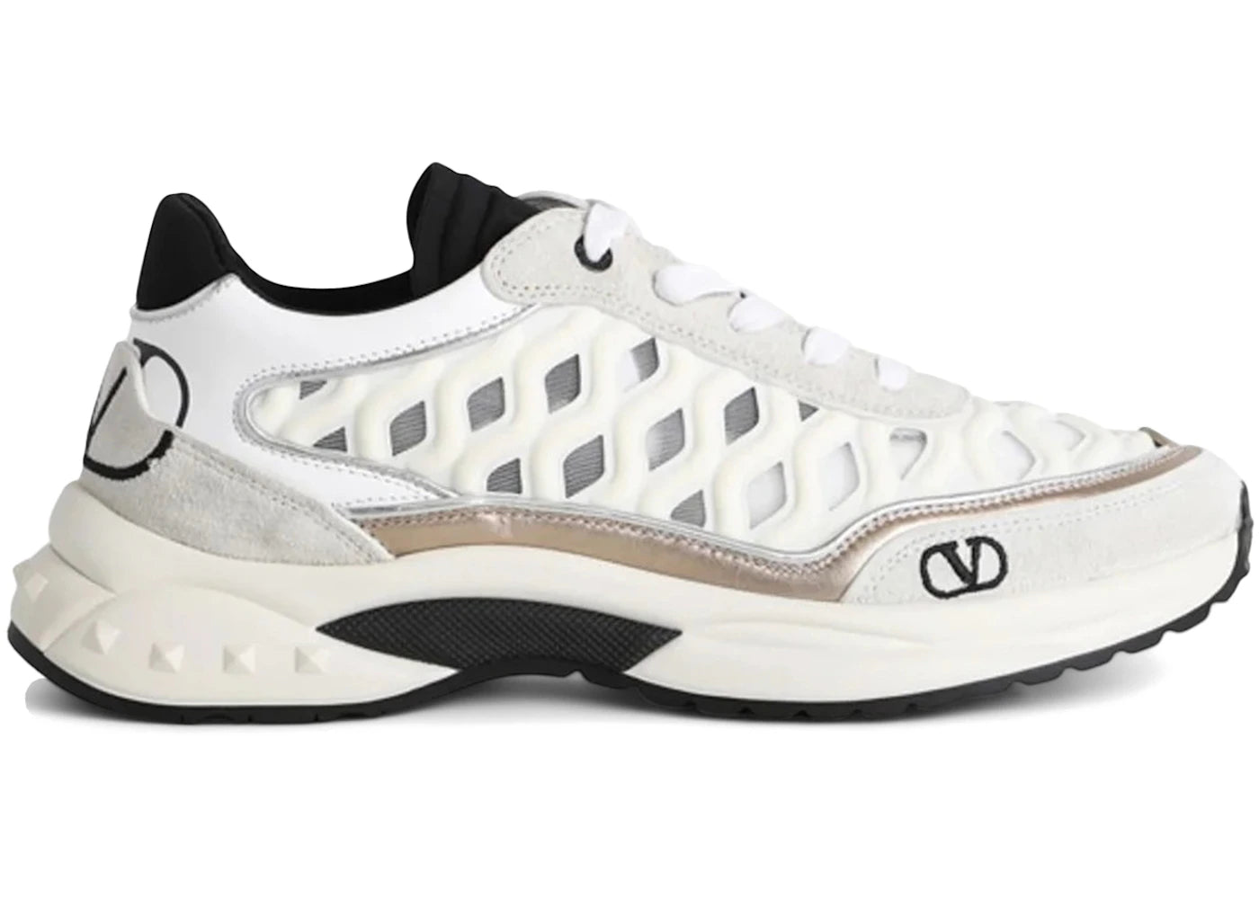 Valentino Garavani Ready Go Runner Light Ivory (Women's)