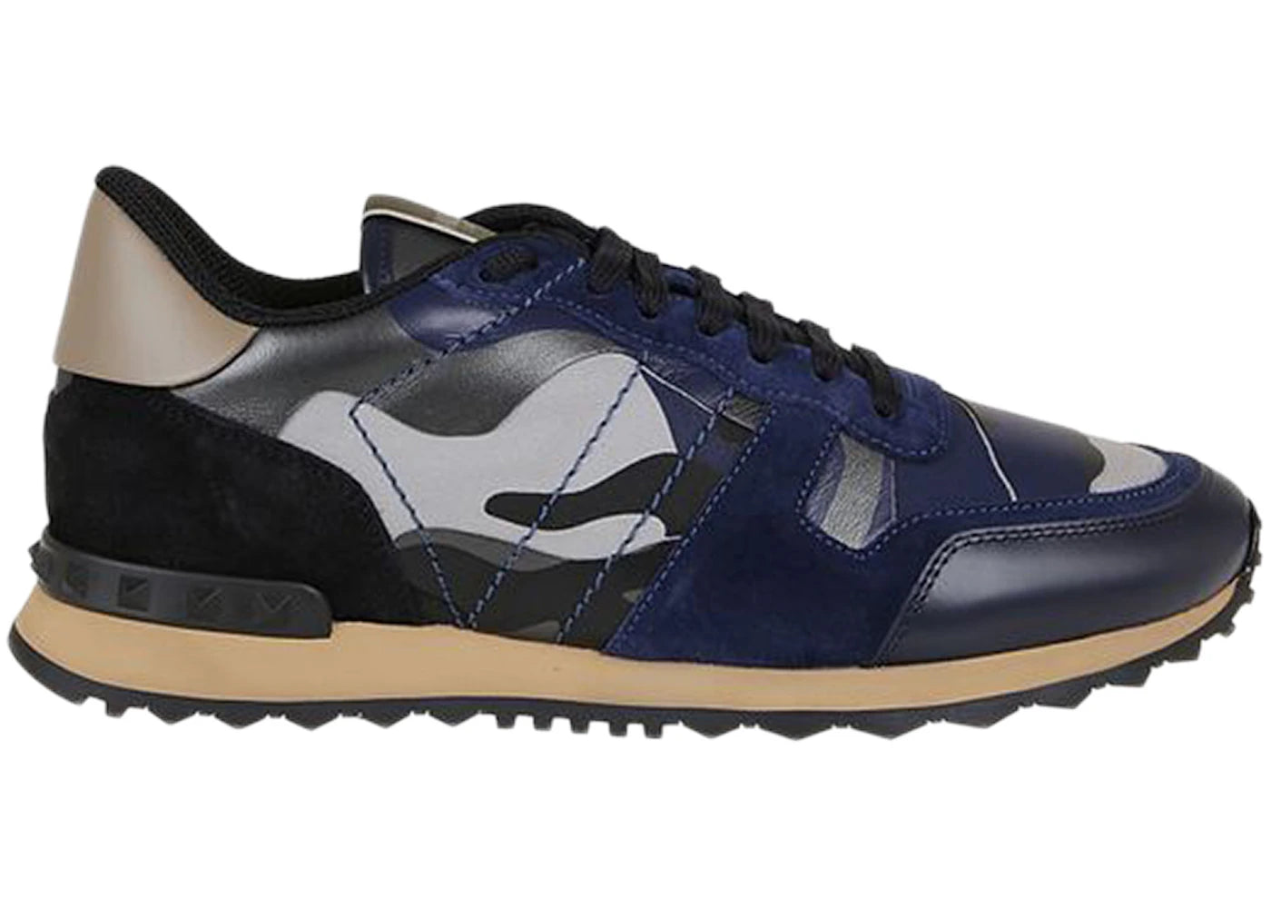 Valentino Garavani Rockrunner Camouflage Black Navy Beige