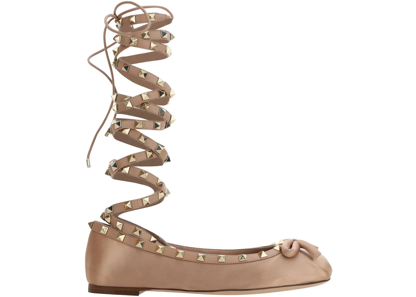 Valentino Garavani Rockstud Ballerinas Beige (Women's)