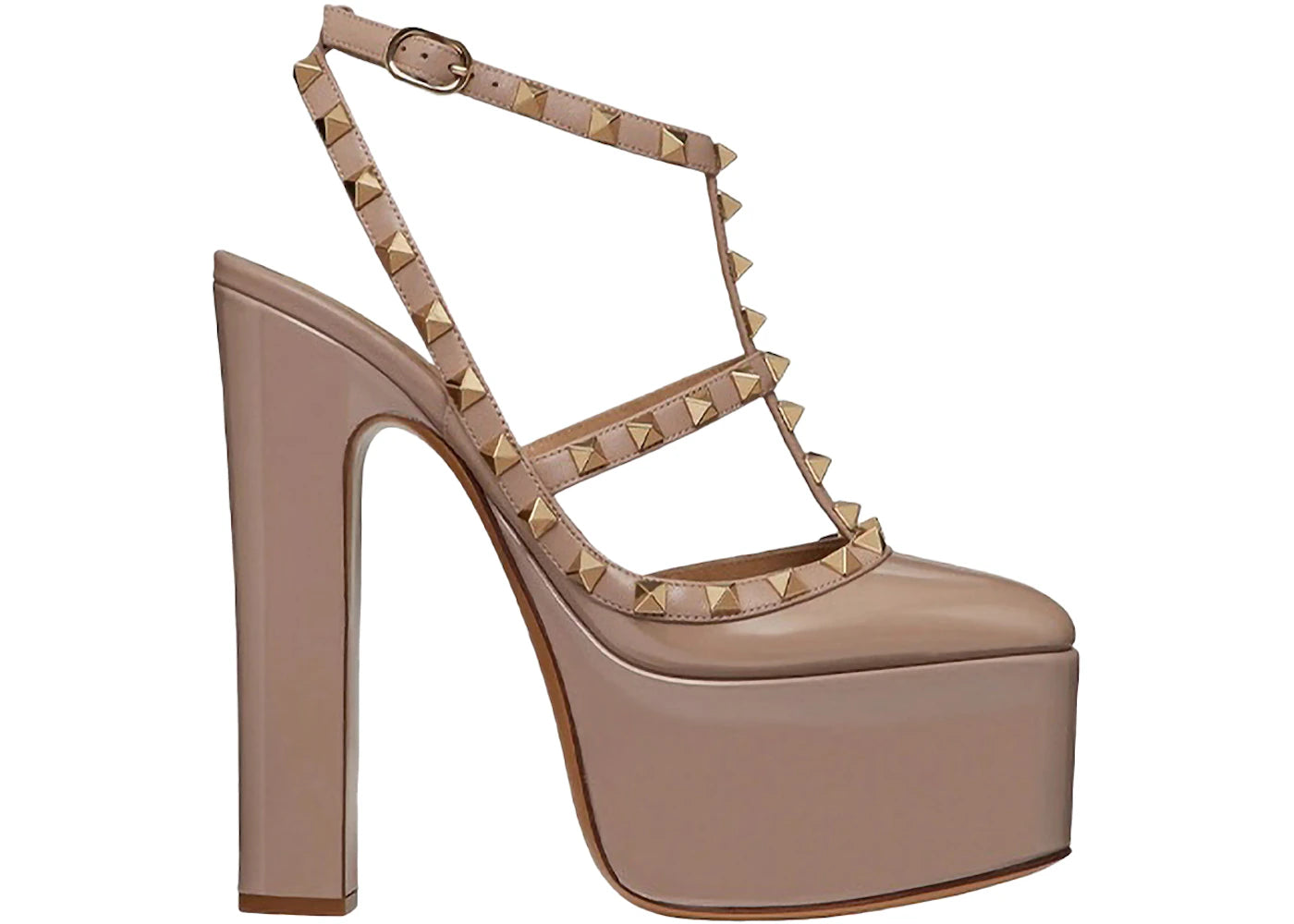 Valentino Garavani Rockstud Pink Patent Leather (Women's)
