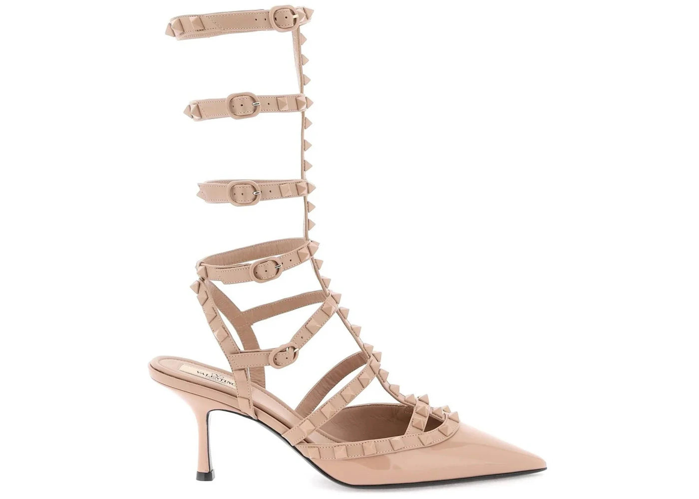 Valentino Garavani Rockstud Pointed Toe Pumps Pink (Women's)