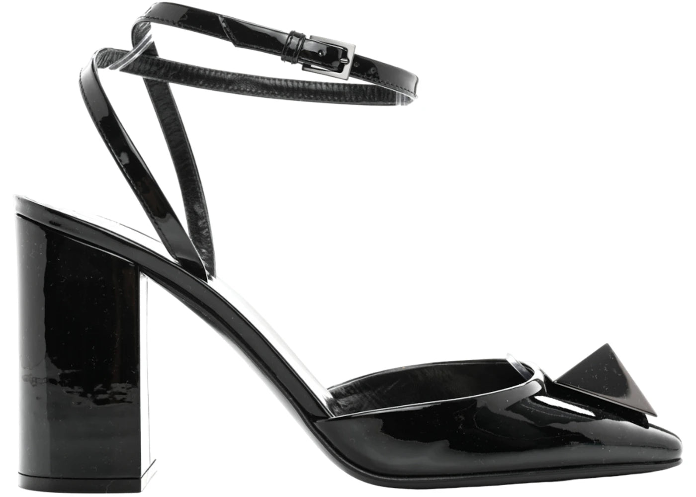 Valentino Garavani Valentino One Stud Ankle Strap Sandals Black (Women's)