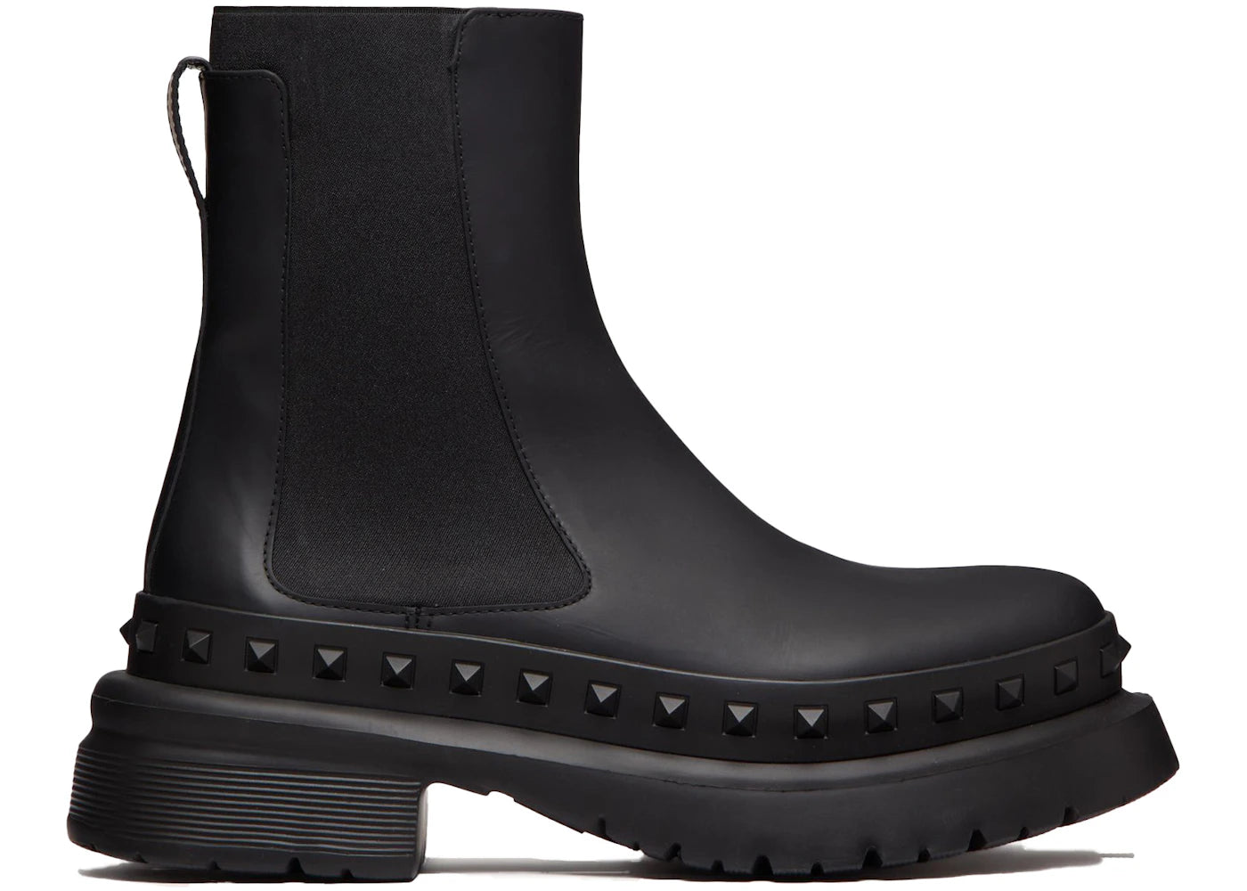 Valentino M-Way Rockstud Beatle Boots Black