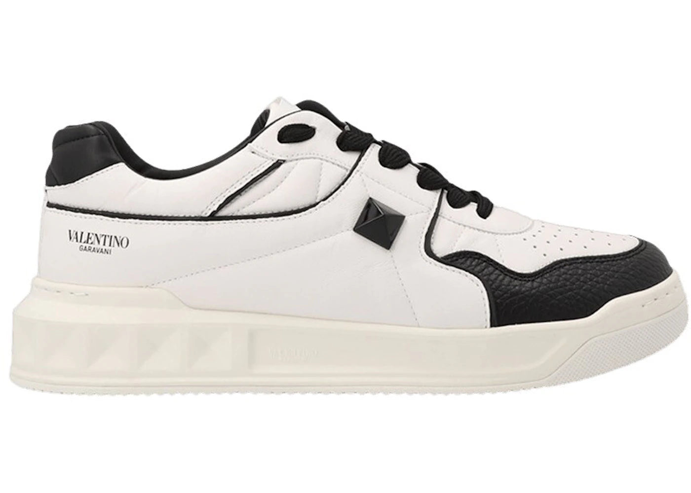 Valentino One Stud XL White Black