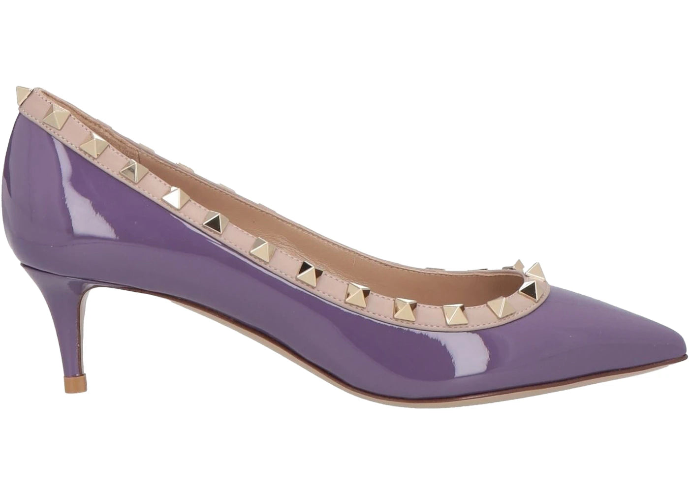 Valentino Rockstud Patent Pump Indian Violet (Women's)