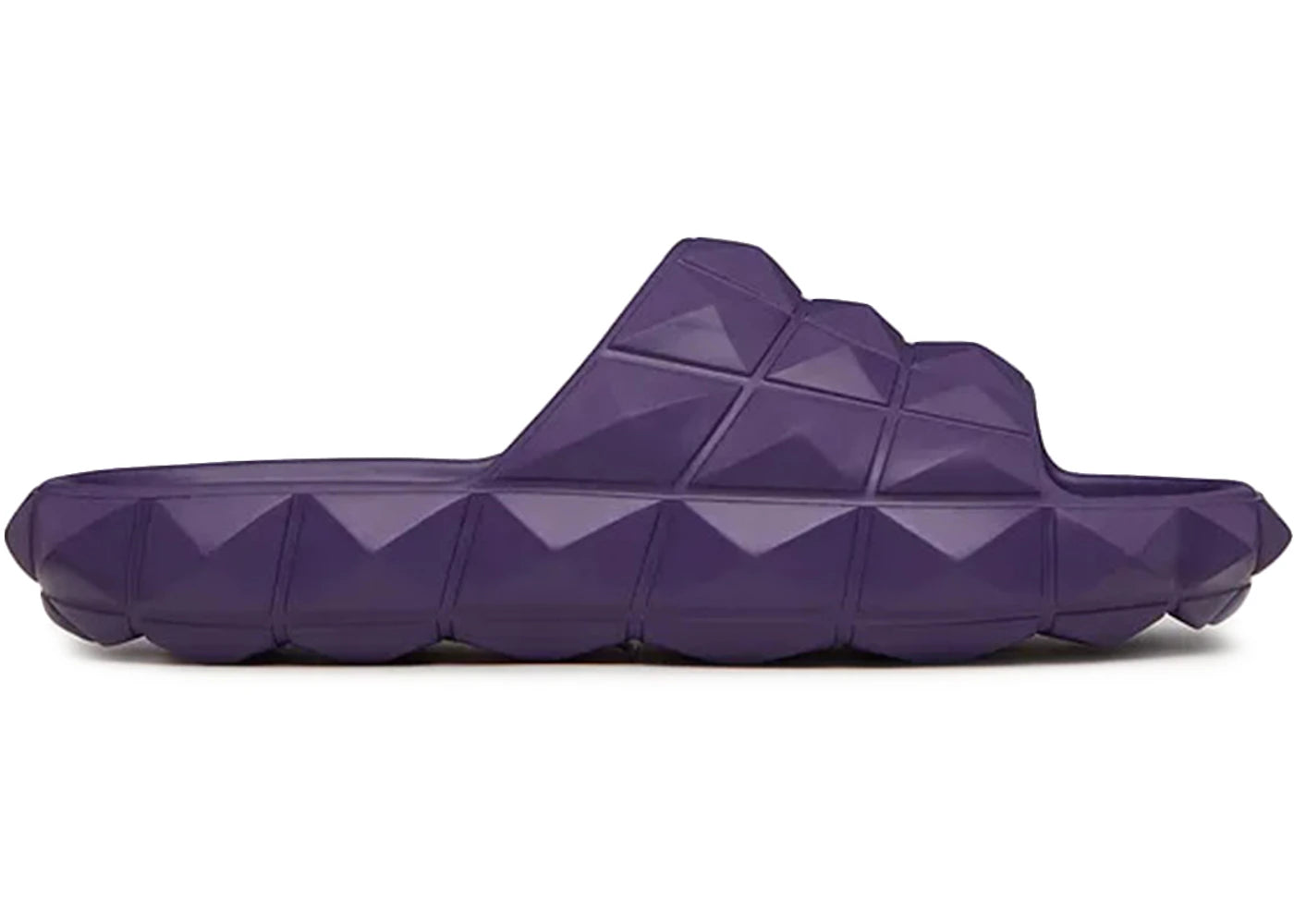 Valentino Roman Stud Turtle Slide Sandal Purple