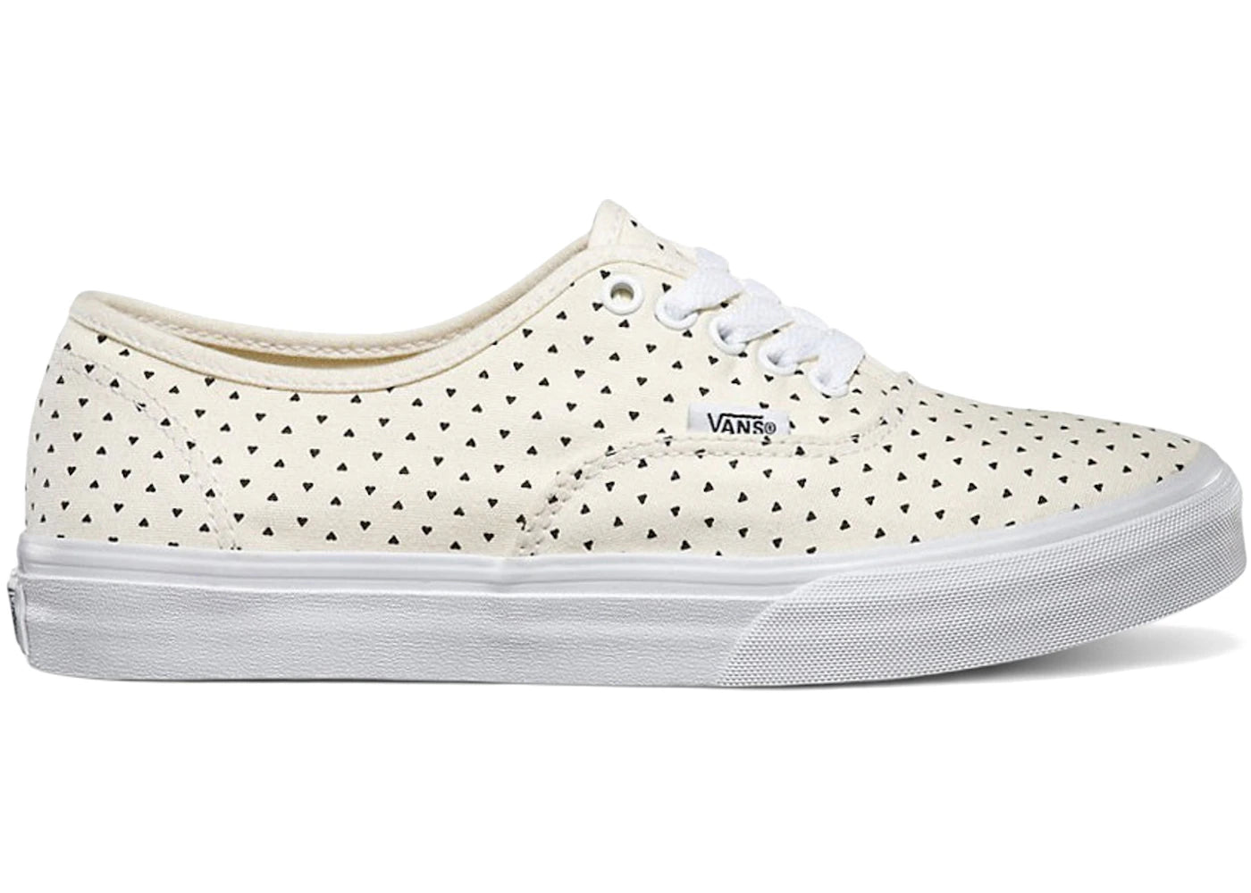 Vans Authentic Slim Micro Hearts Classic White Black