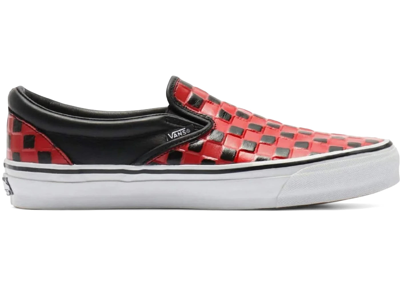 Vans Classic Slip-On 98 Vibram Checkerboard Red Black