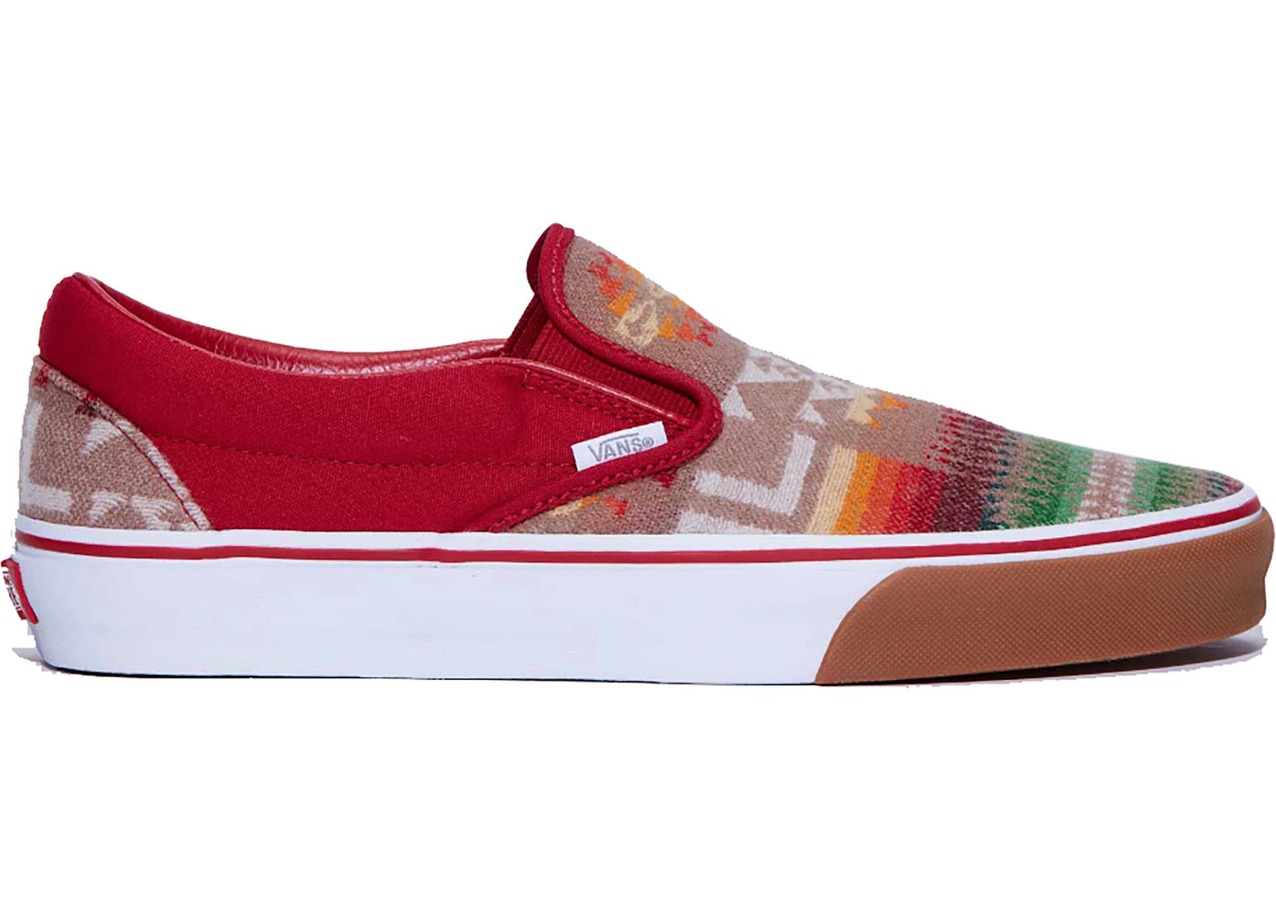 Vans Classic Slip-On All Nations Skate Jam Burgundy