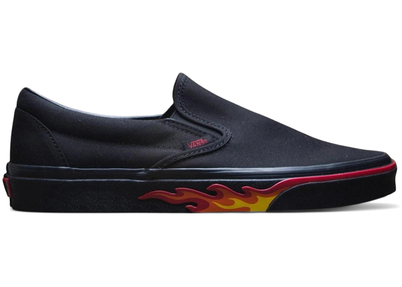 Vans Classic Slip-On Black Flame Wall