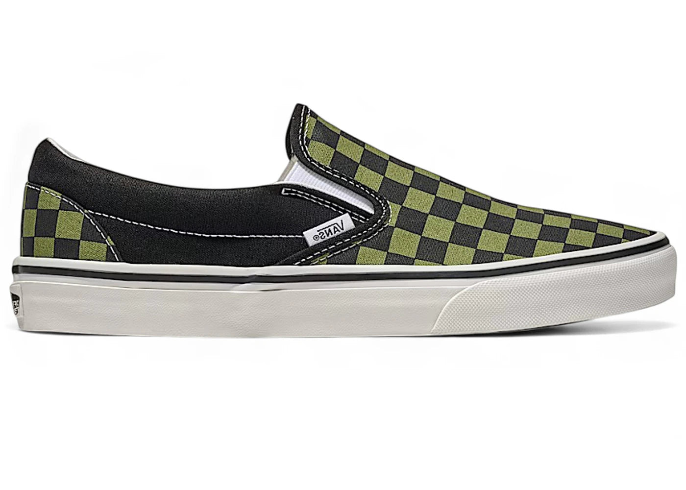 Vans Classic Slip-On Checkerboard Black Loden Green