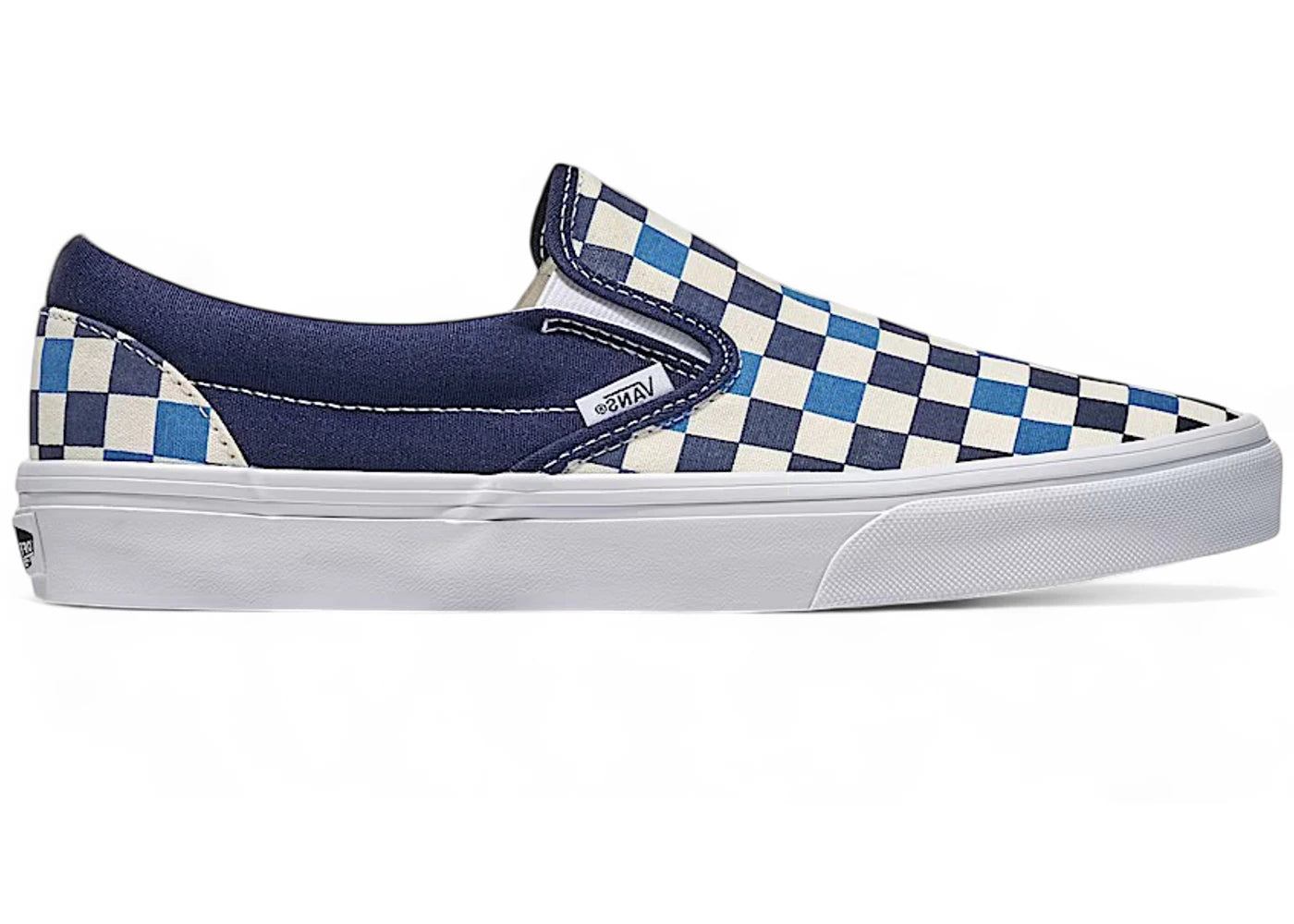 Vans Classic Slip-On Checkerboard Navy Blue White