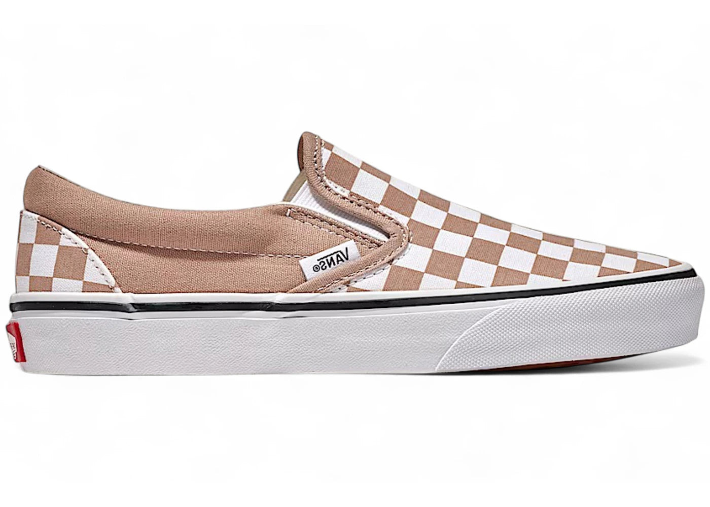 Vans Classic Slip-On Checkerboard Warm Taupe Brown White