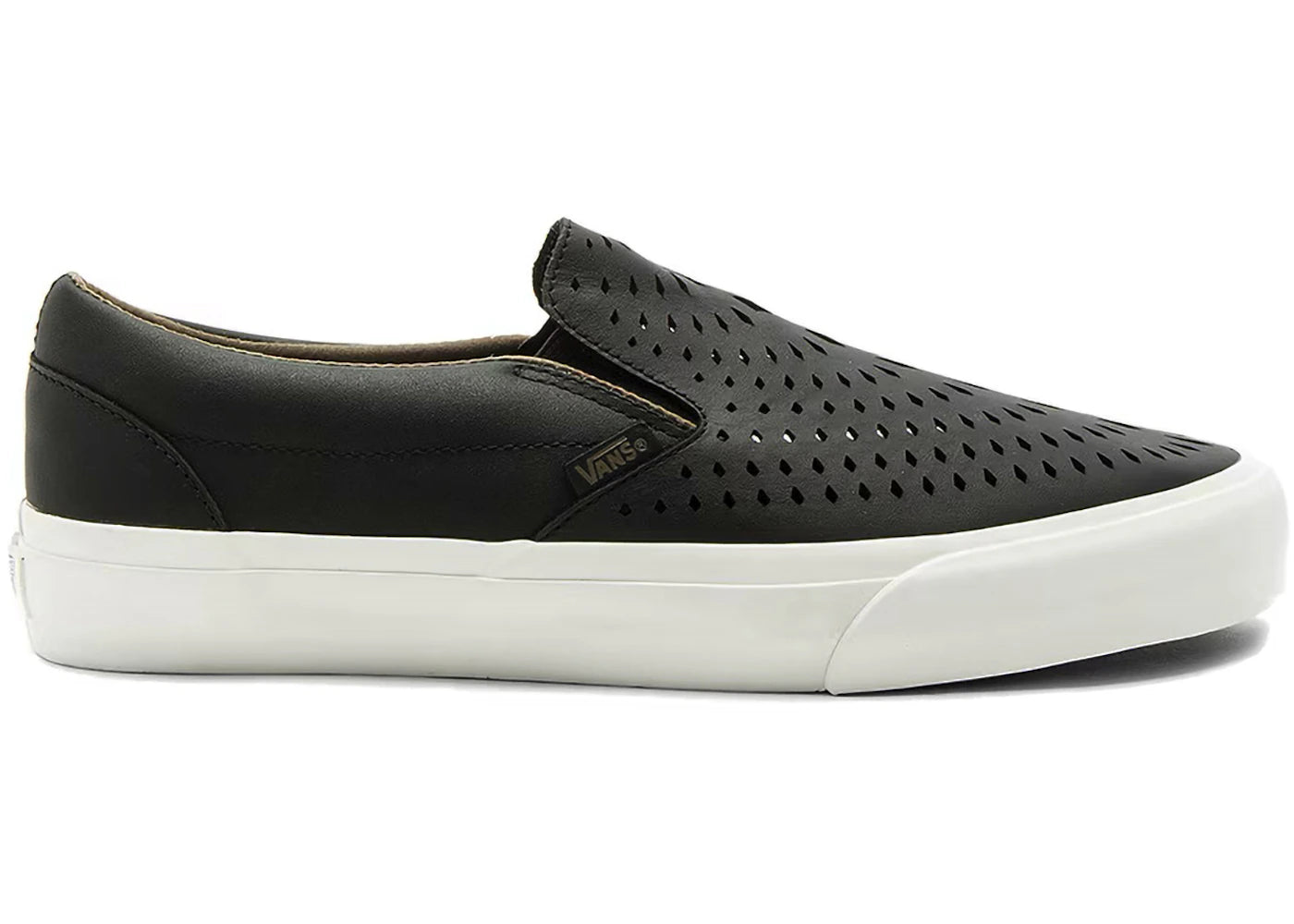 Vans Classic Slip-On DX Black Havana Perforated Leather