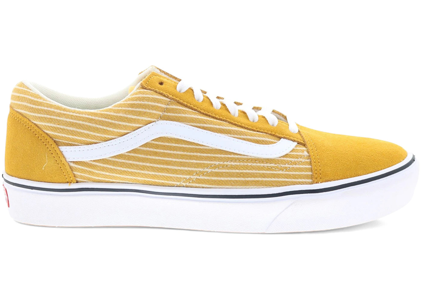 Vans ComfyCush Old Skool Stripe Golden Glow True White