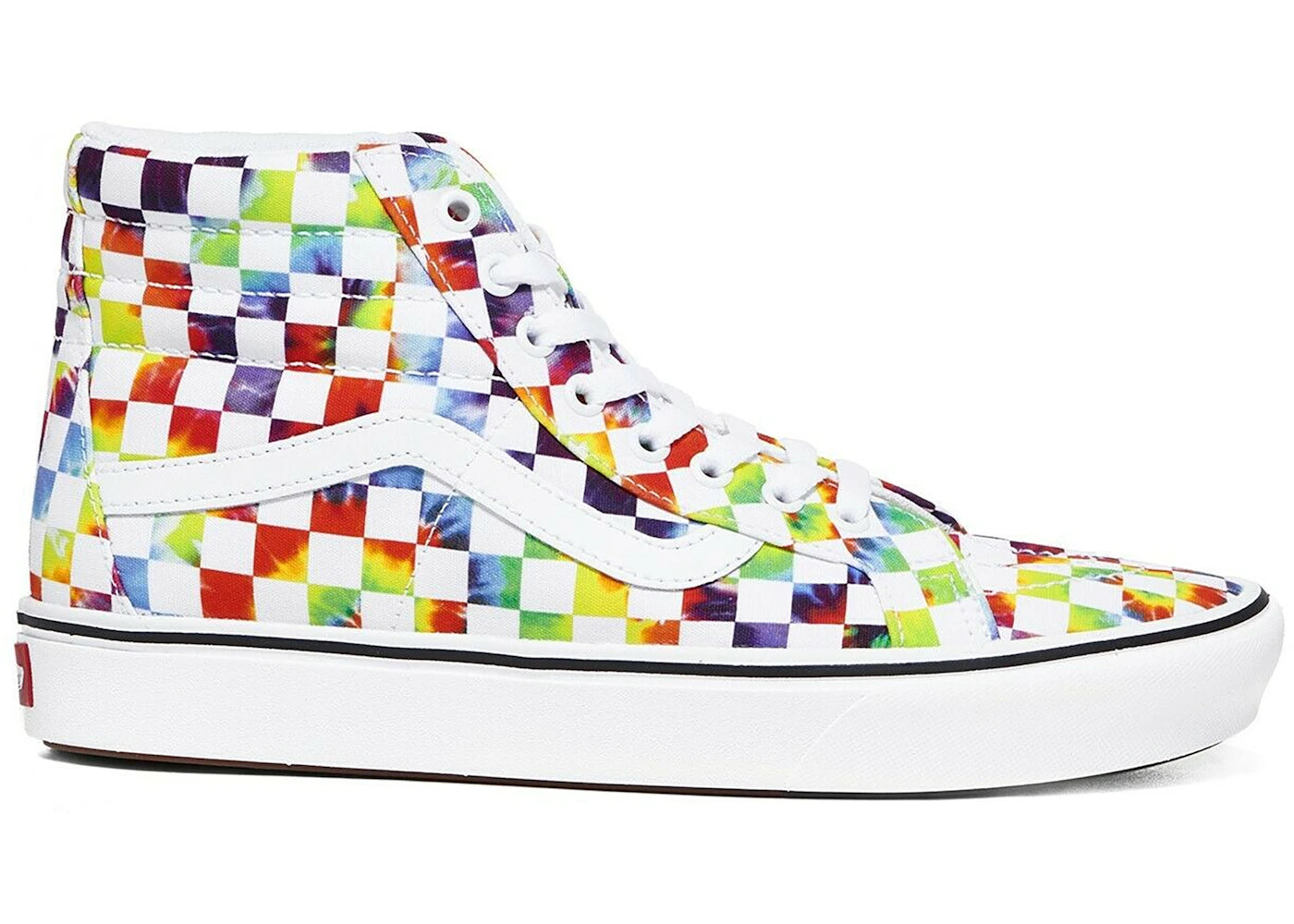 Vans ComfyCush Sk8-Hi Tie-Dye Checkerboard