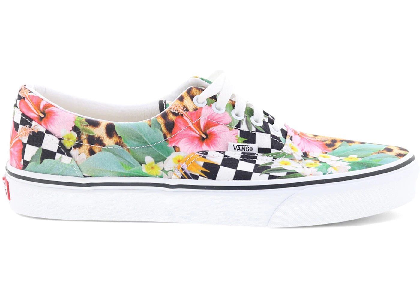Vans Era Tropical Animal Check Black White