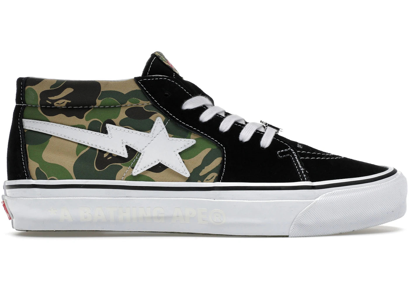 Vans LX Sk8-Mid Bape ABC Camo Black Green