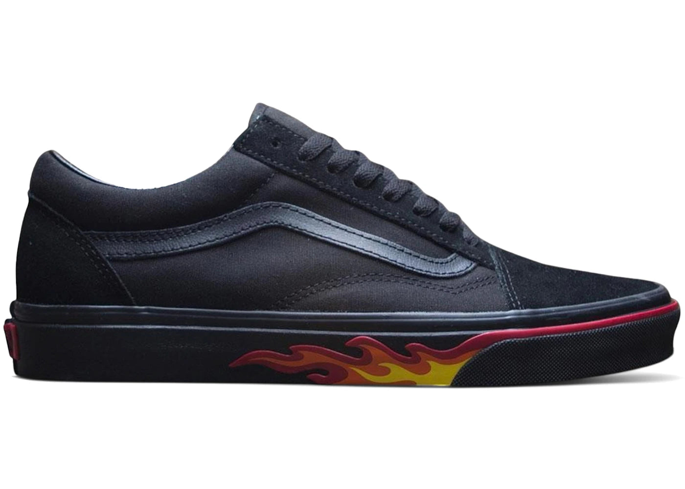 Vans Old Skool Black Flame Wall