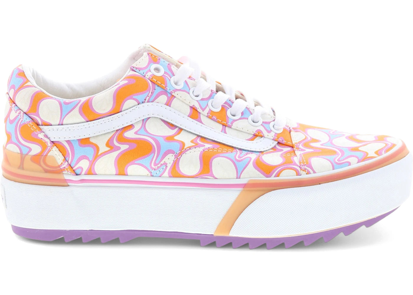 Vans Old Skool Stacked UV Ink Peace Orange White