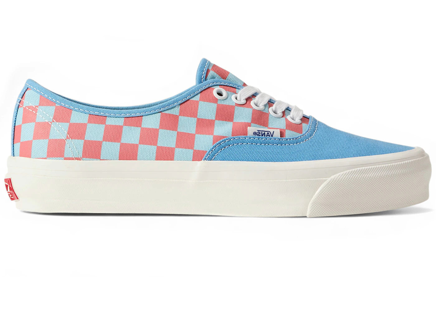 Vans Premium Authentic Heritage Blue Pink Checkerboard