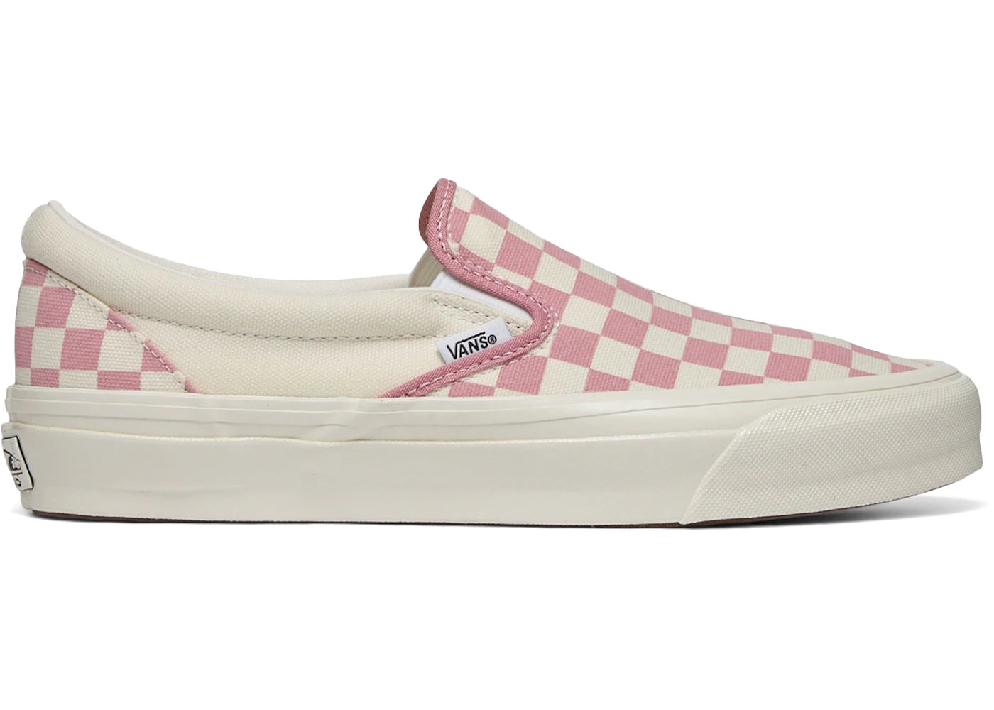 Vans Premium Classic Slip-On 98 LX Checkerboard Dawn Pink