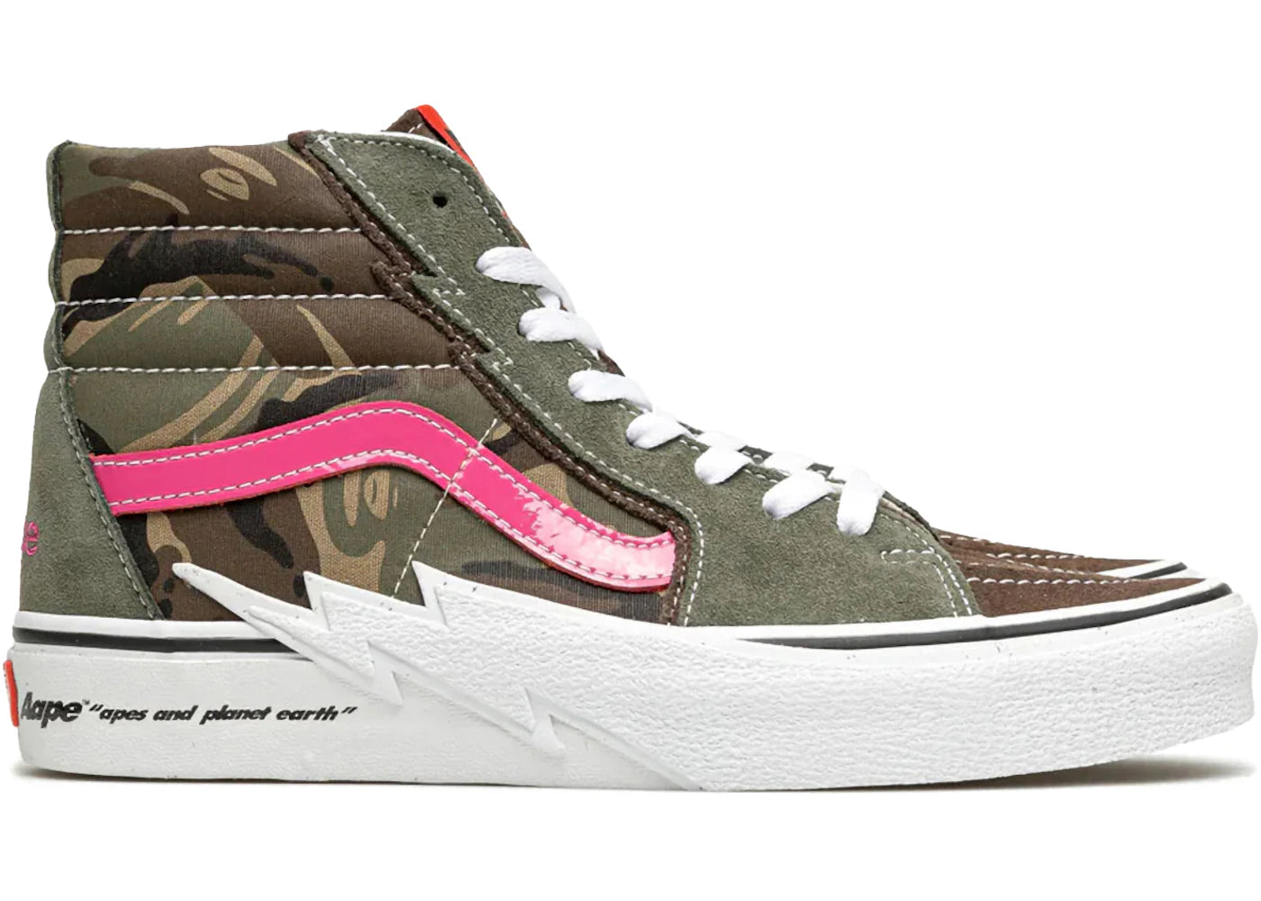 Vans Sk8-Hi Bolt AAPE by A Bathing Ape Green Camo