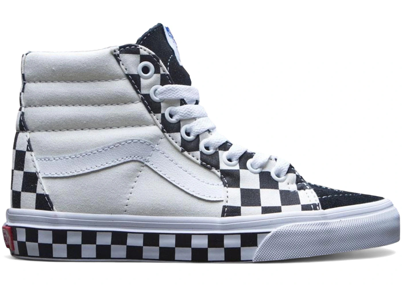 Vans Sk8-Hi Checkboard Sidewall Black White (Women's)
