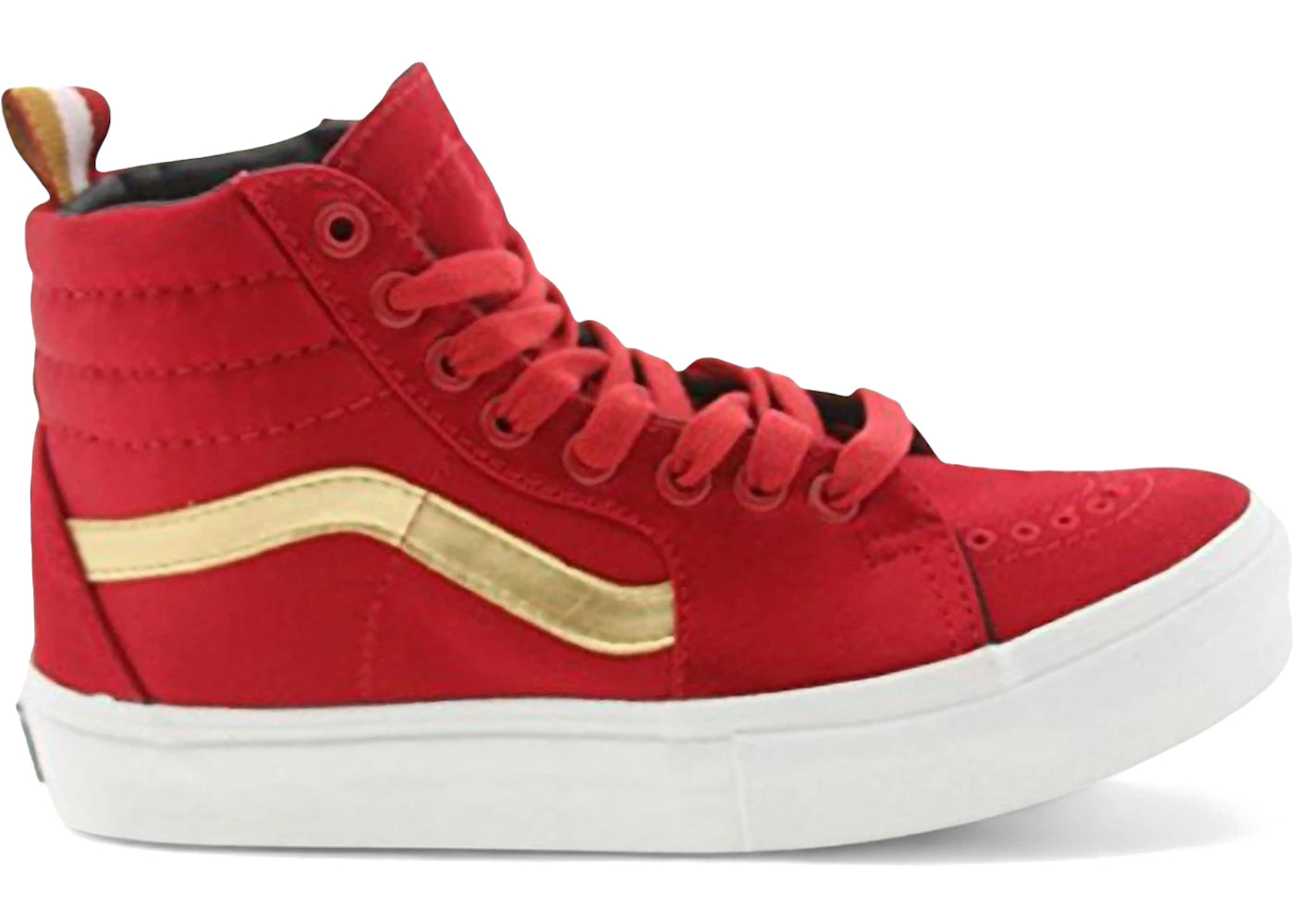 Vans Sk8-Hi LX HUF Satin High Risk Red Gold