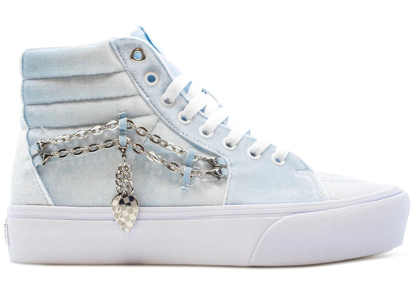 Vans Sk8-Hi Platform 2.0 Chain Velvet Ballad Blue (Women's)