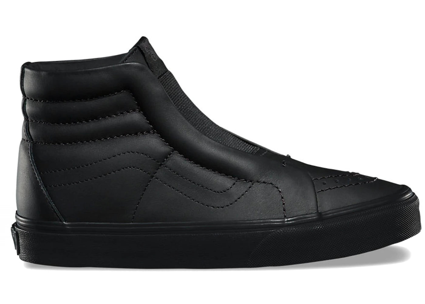Vans Sk8-Hi Reissue Laceless Leather Black (Women's)