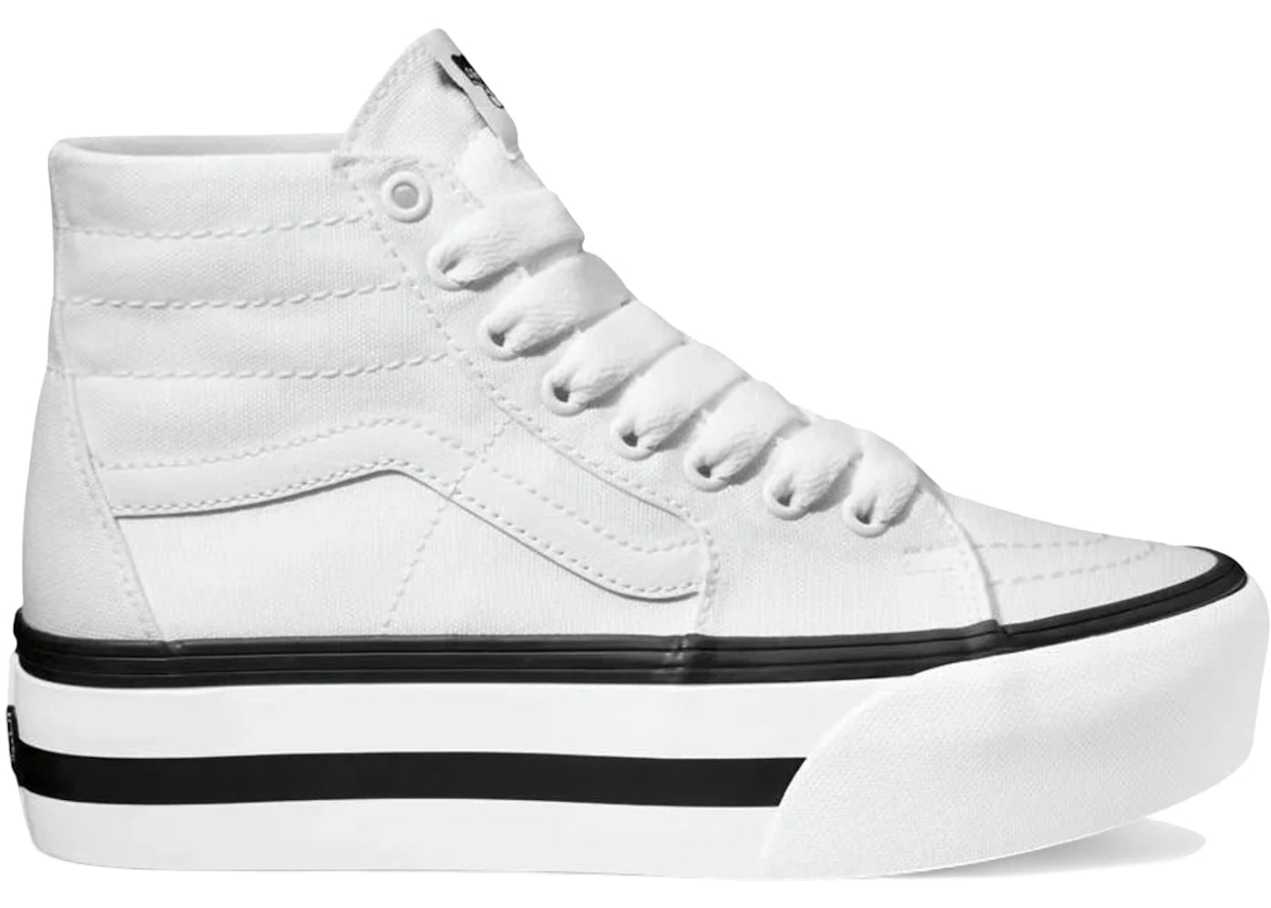 Vans Sk8-Hi Tapered Stackform White Black (Women's)