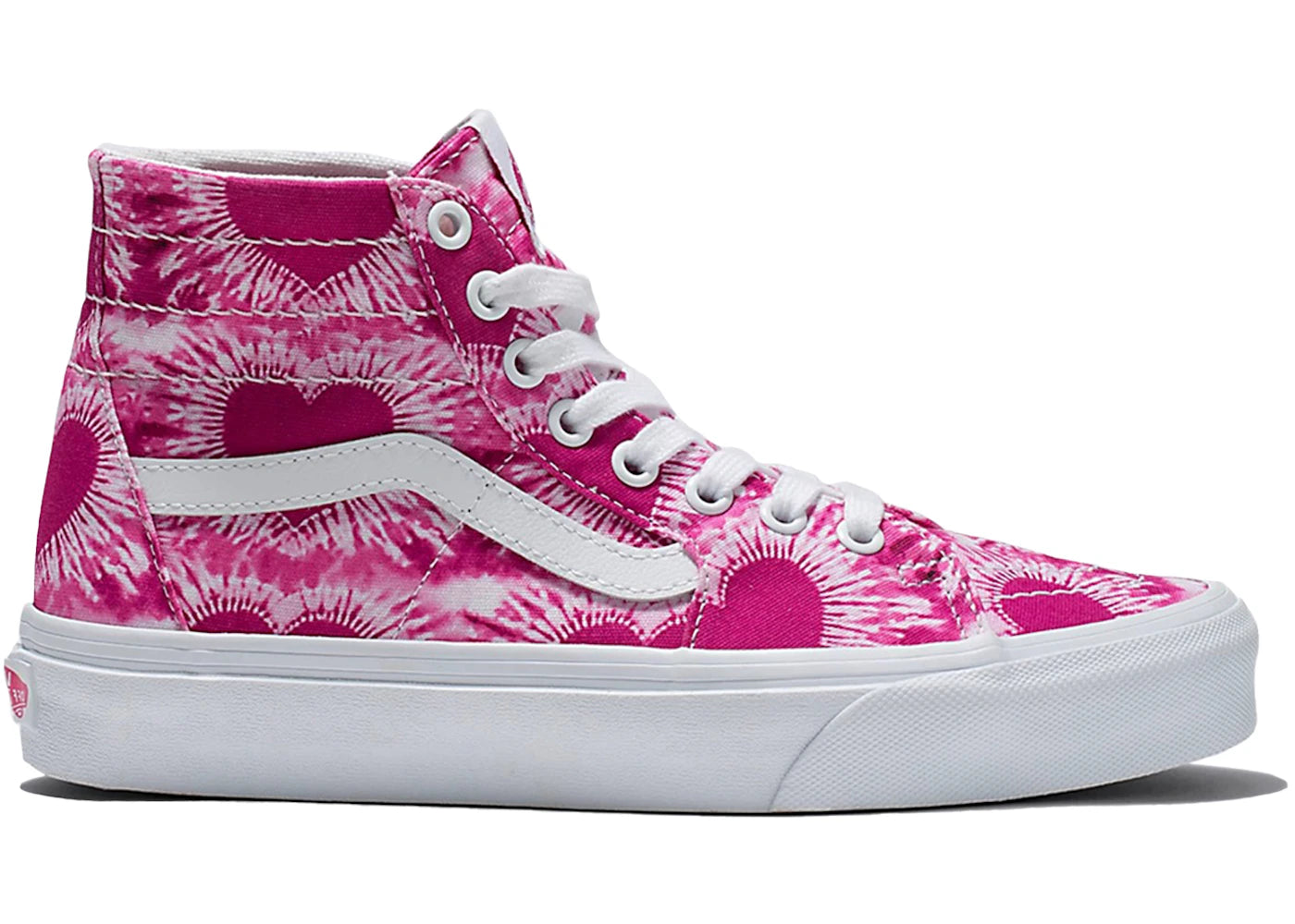 Vans Sk8-Hi Tapered Tie Dye Hearts Fuchsia