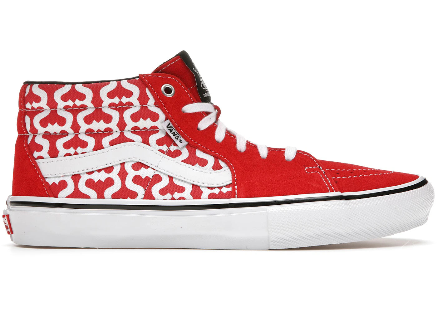 Vans Skate Grosso Mid Supreme Monogram S Logo Red