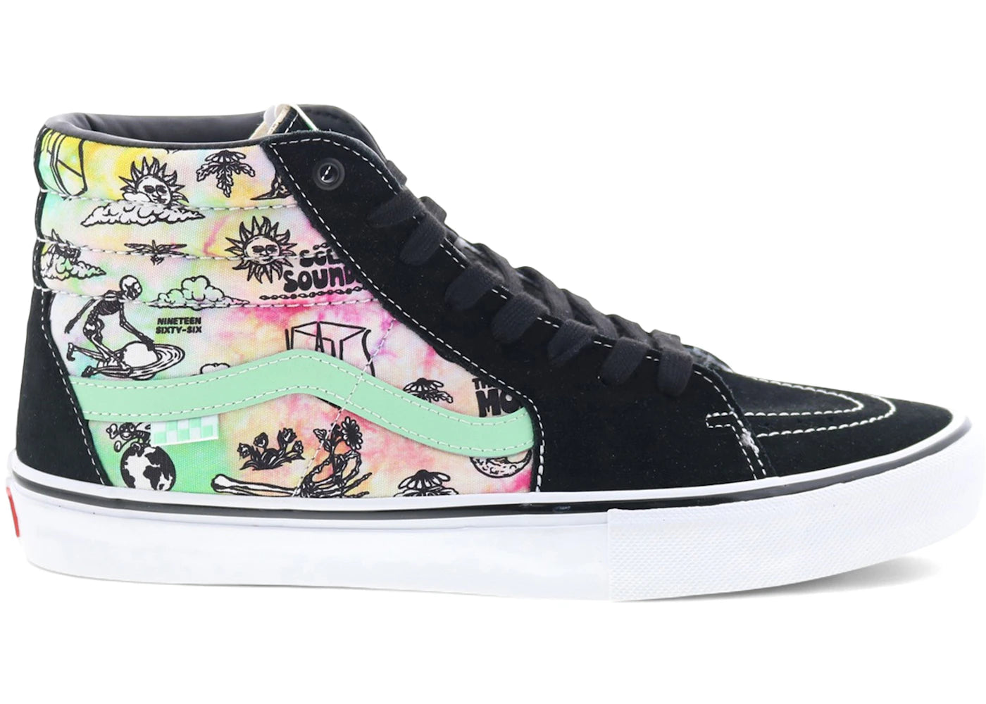 Vans Skate Sk8-Hi Shroom Doom Black Green