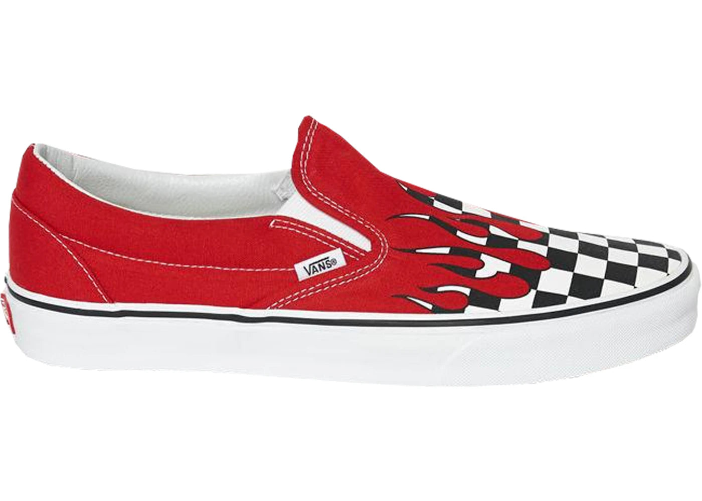 Vans Slip-On Checkerboard Flame Red