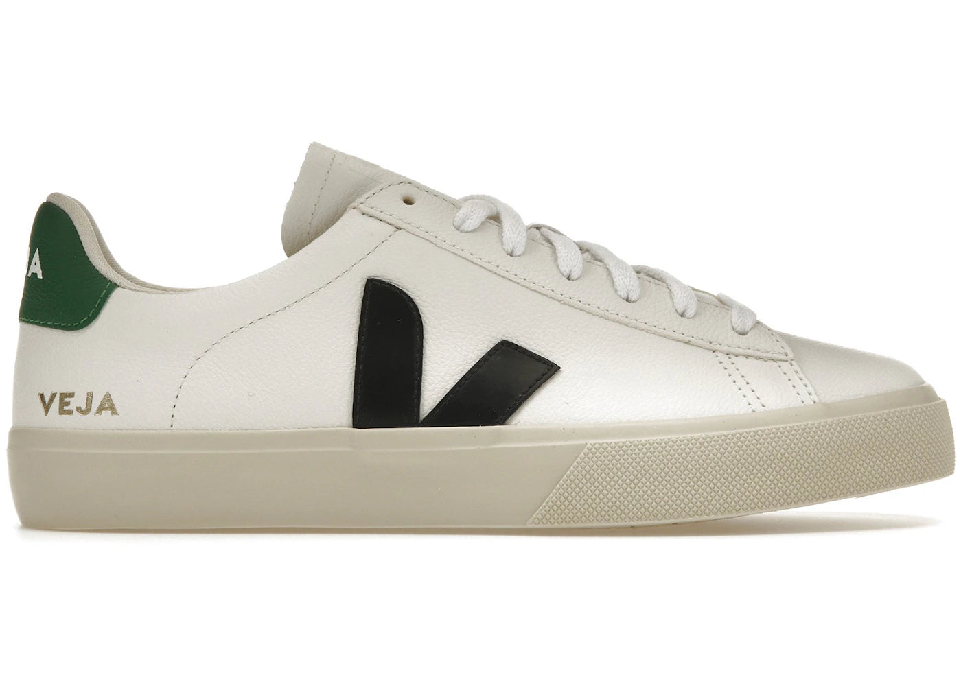 Veja Campo Chromefree Leather White Black Emeraude