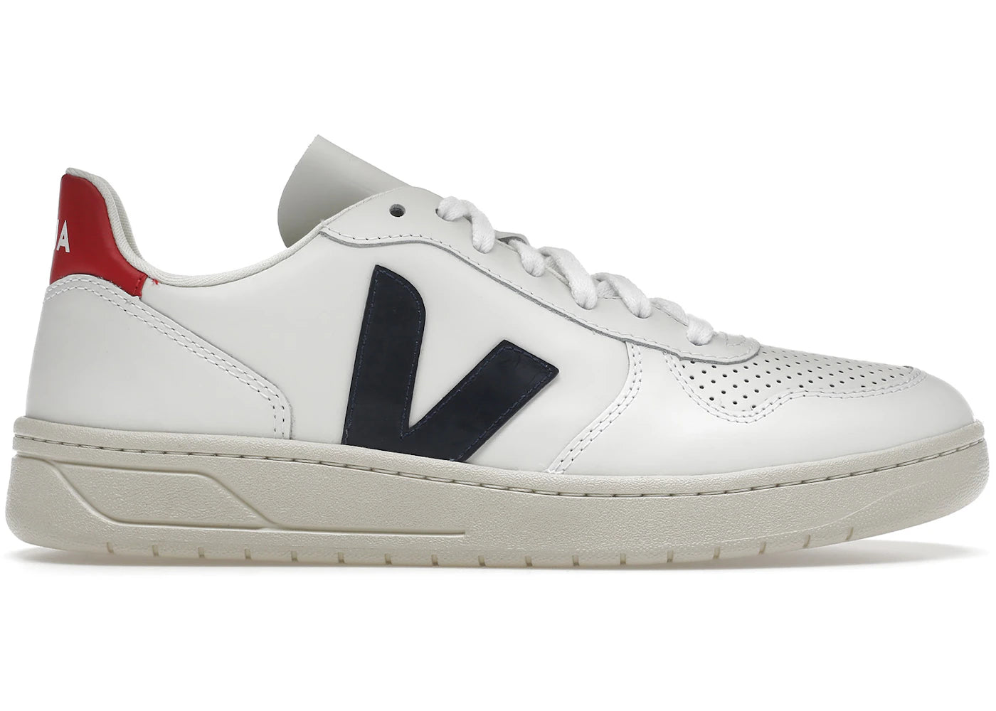 Veja V-10 Leather White Nautico Pekin