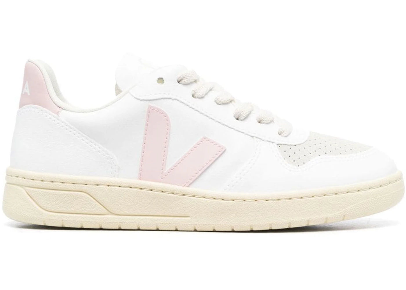 Veja V-12 Leather White Pink (Women's)