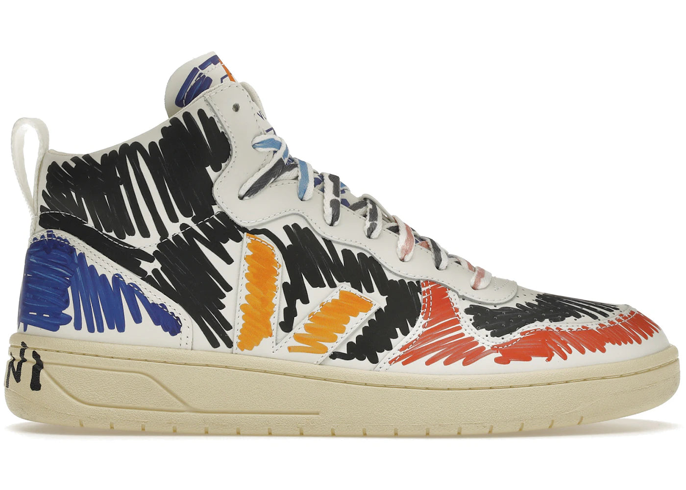 Veja V-15 Leather x Marni Black Multi