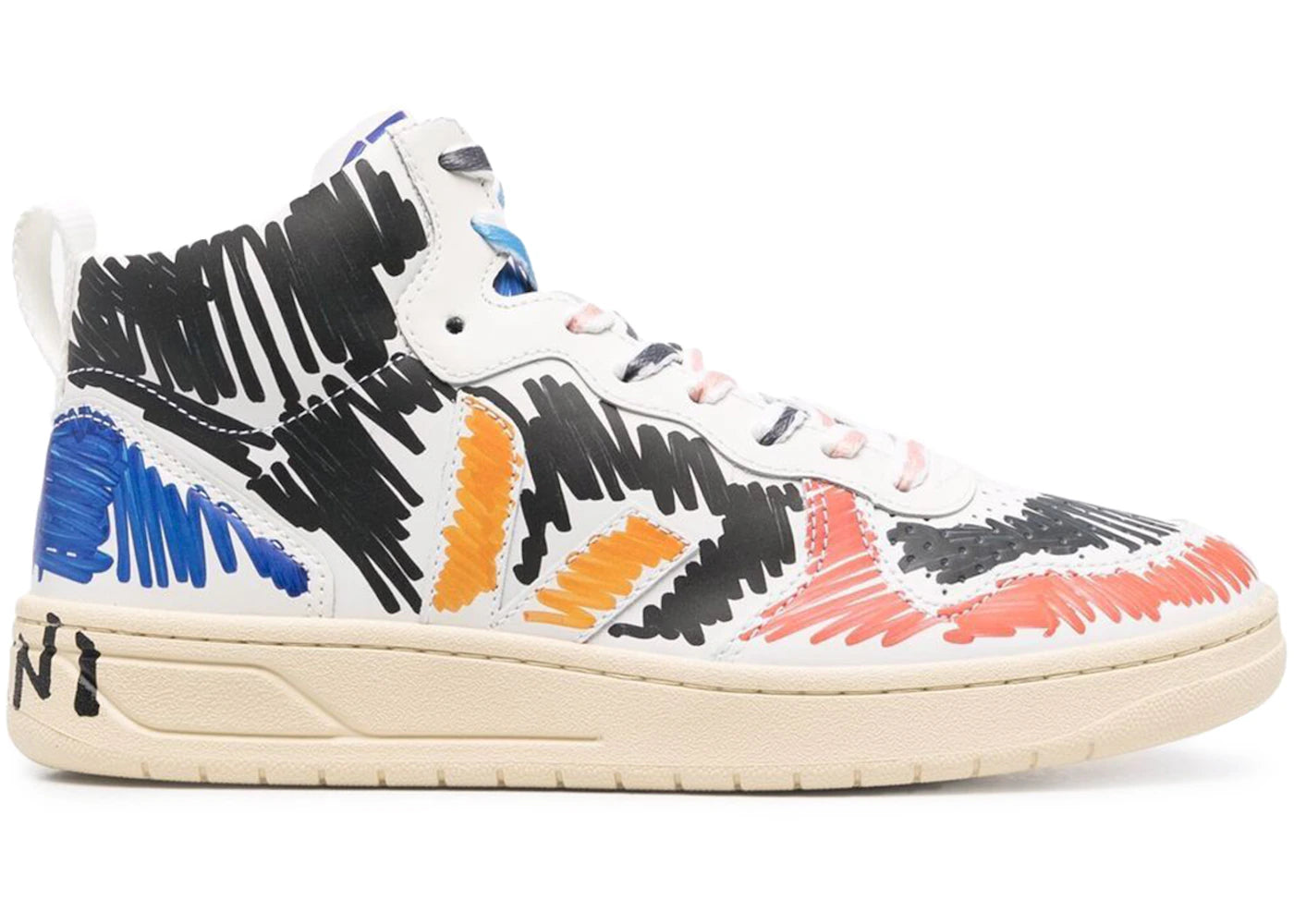 Veja V-15 Leather x Marni Black Multi (Women's)