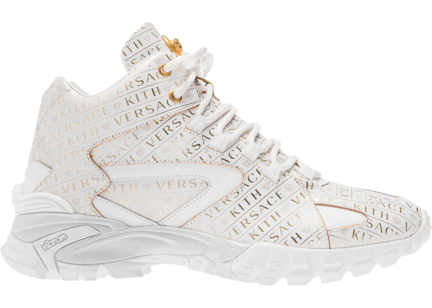 Versace Amico Trainer Mid x Kith White