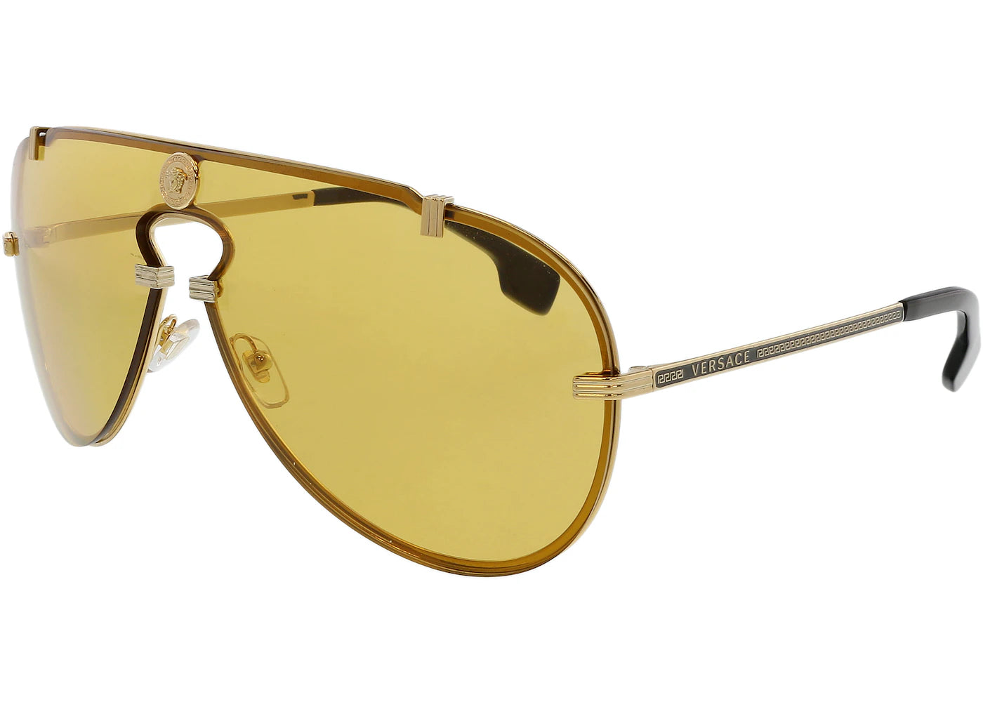 Versace Aviator Sunglasses Gold/Yellow (0VE2243 100285)