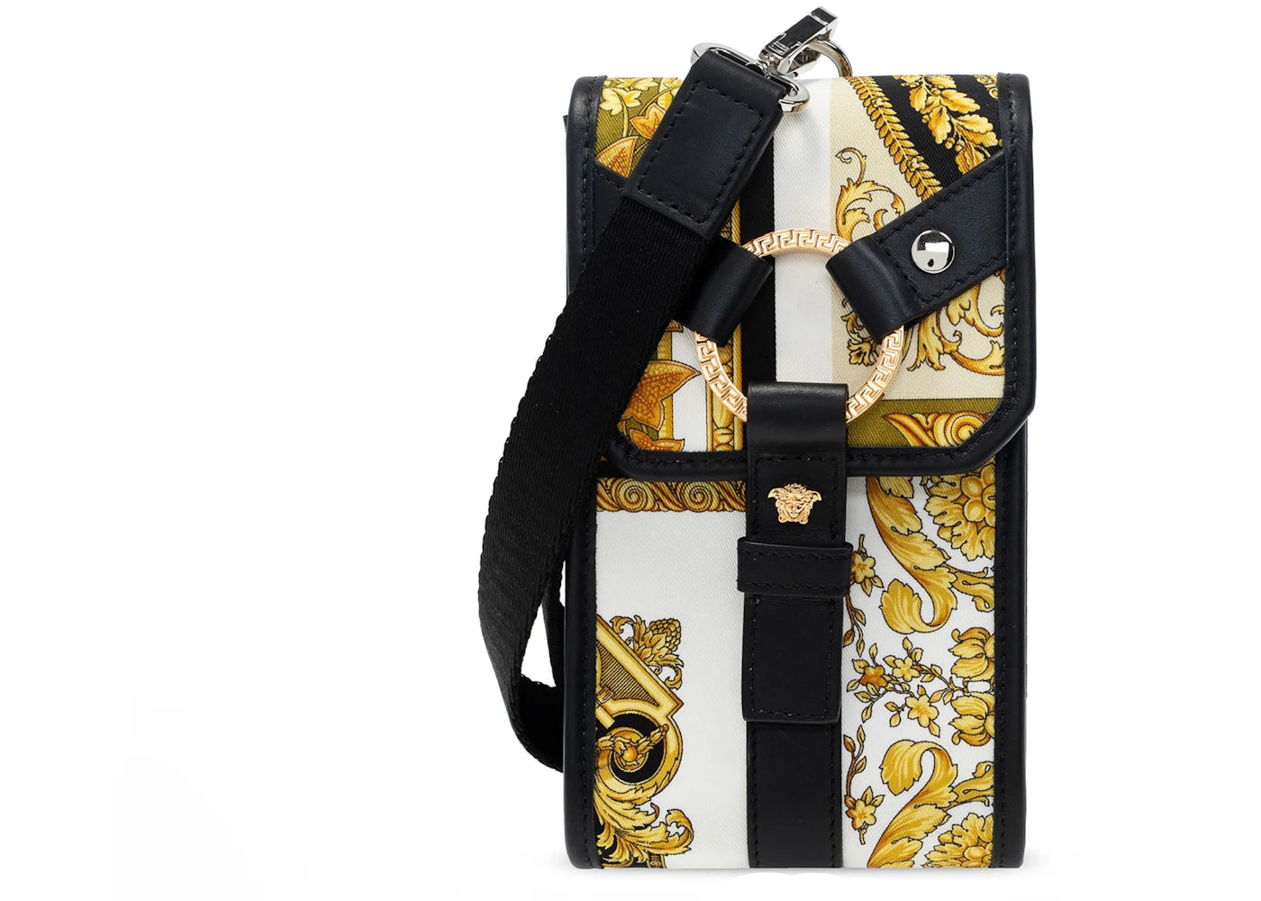 Versace Barocco Bondage Canvas Phone Holder Multicolor