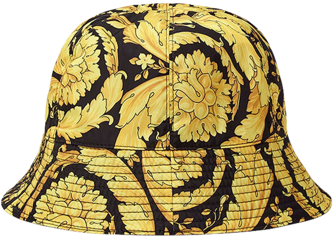 Versace Barocco Bucket Hat Black/Yellow