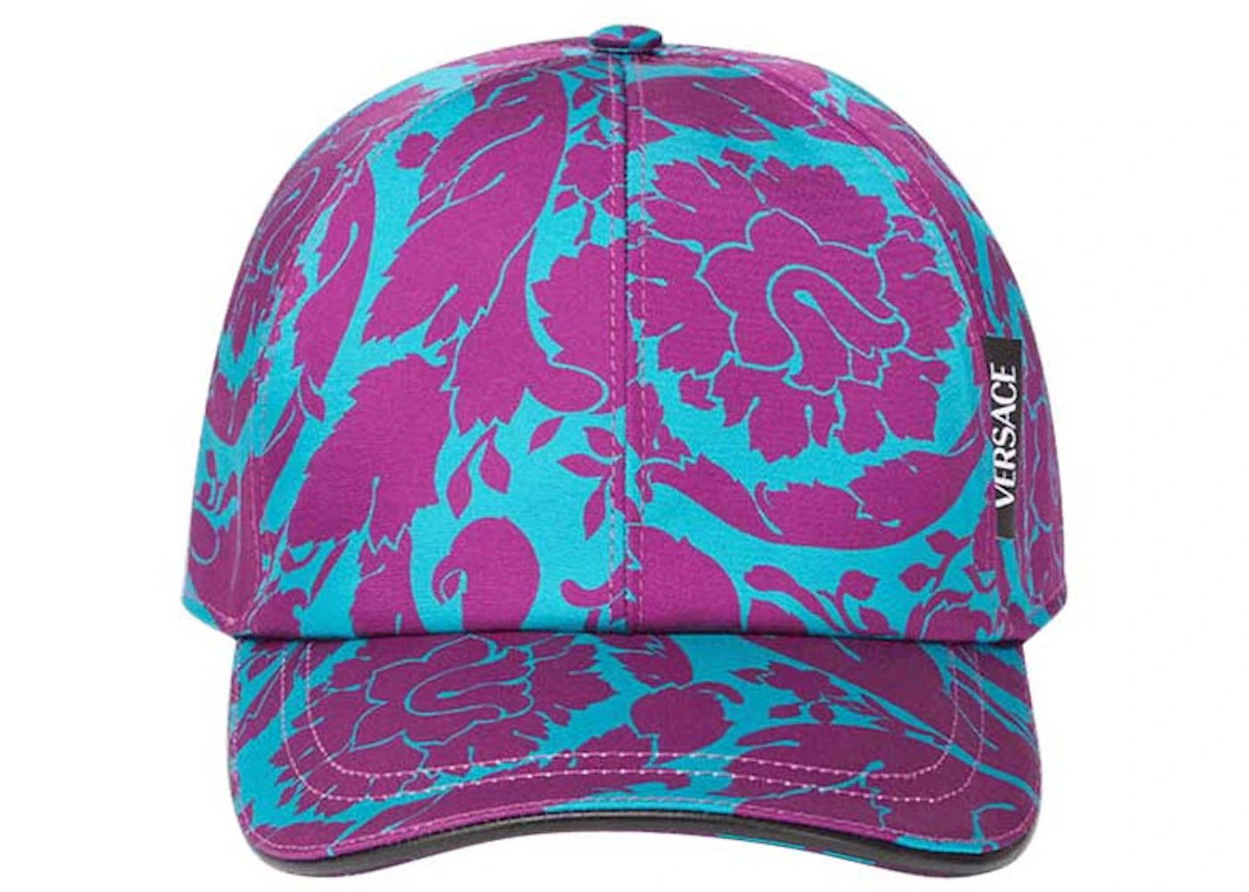 Versace Barocco Silhouette Baseball Hat Blue/Purple