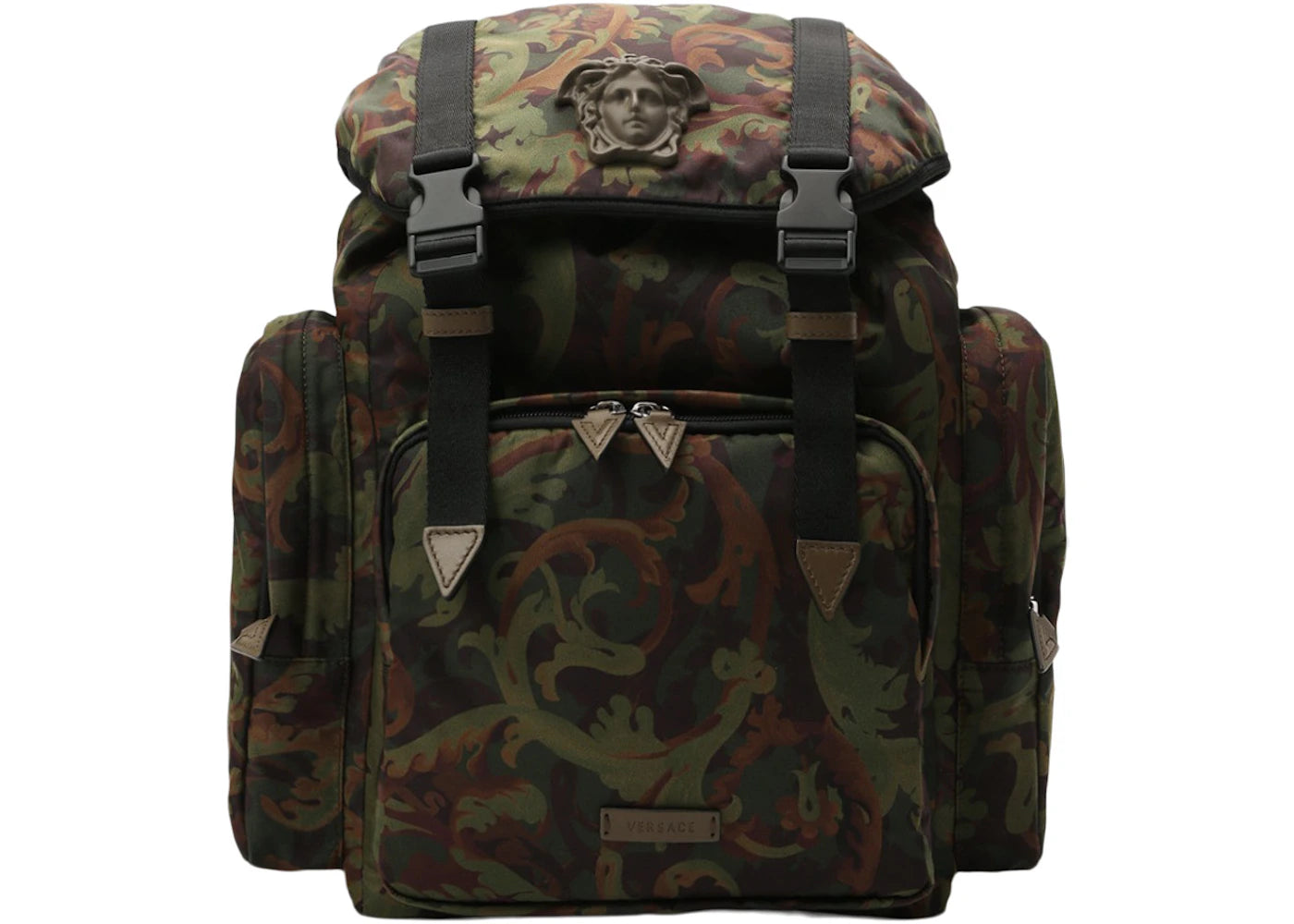 Versace Baroque Print Backpack Green/Multi