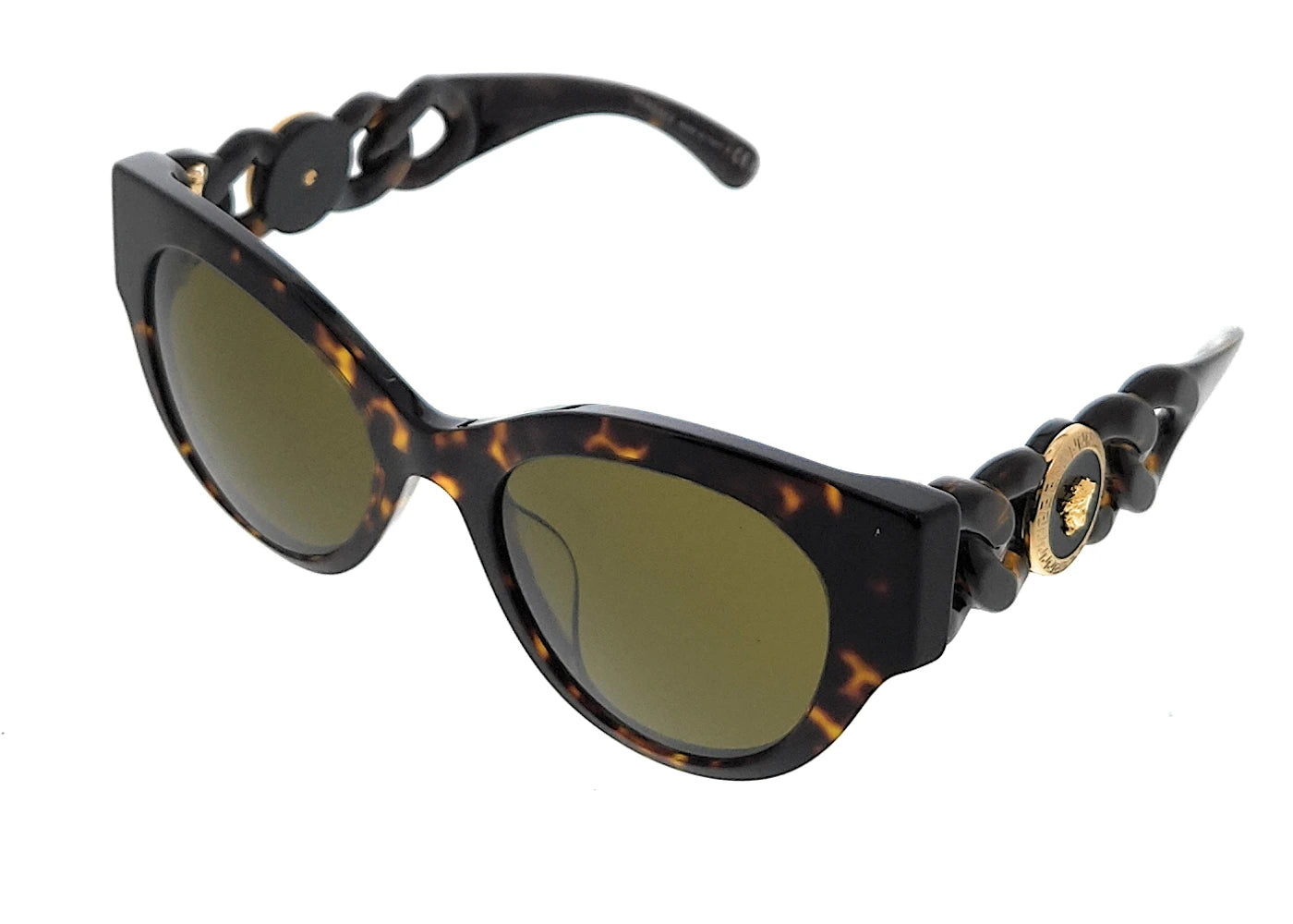 Versace Cat Eye Sunglasses Havana (0VE4408F 108/73)