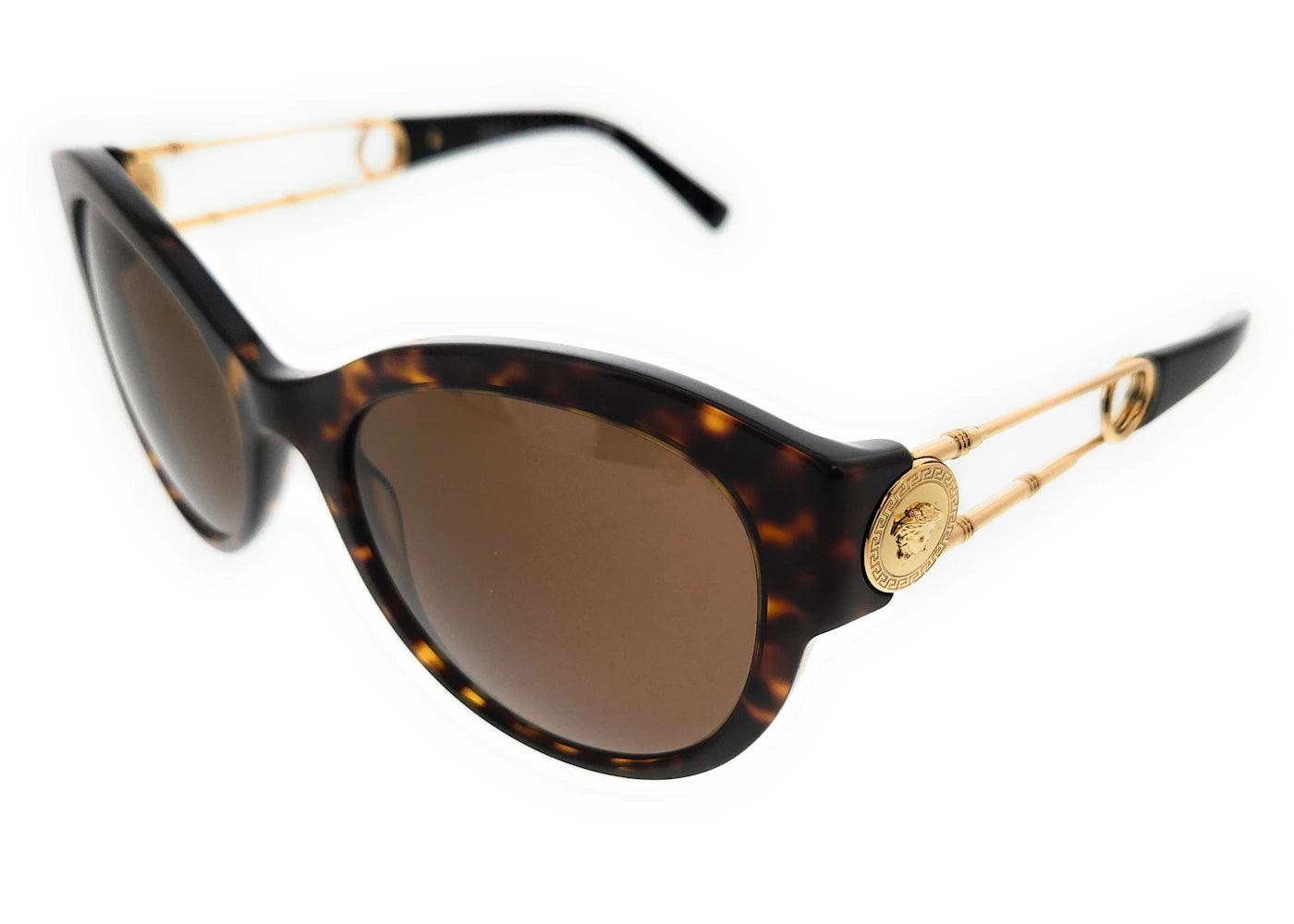 Versace Cat Eye Sunglasses Havana/Brown (0VE4389 108/73)