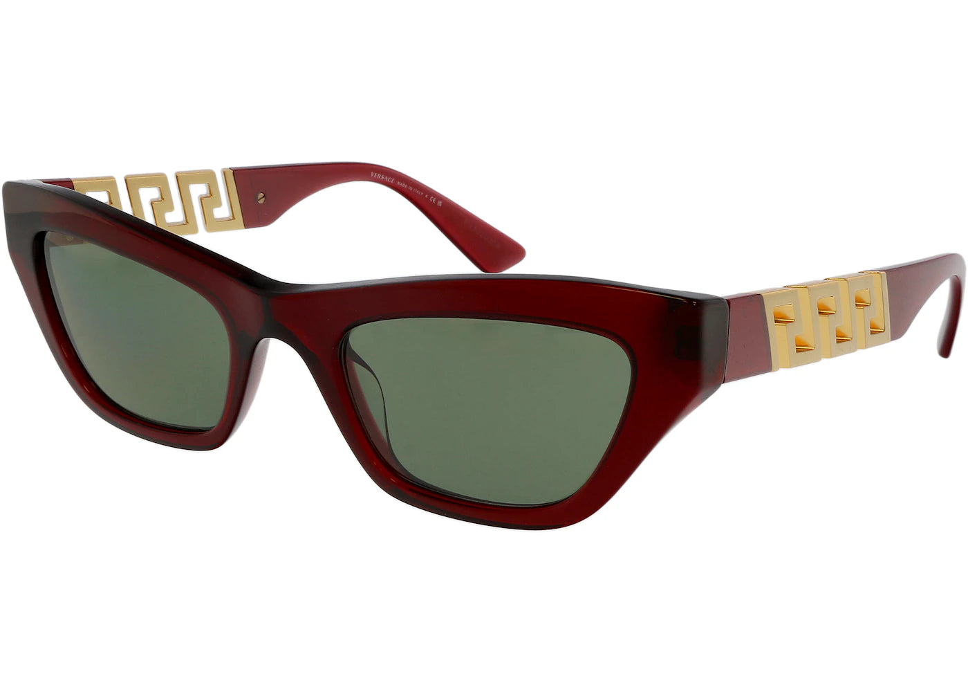 Versace Cateye Sunglasses Transparent Red/Green (0VE4419 388/2)